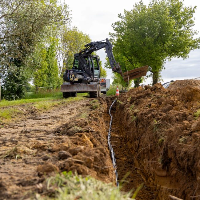 génie civil tranchée traditionnelle - Odéon Réseaux
