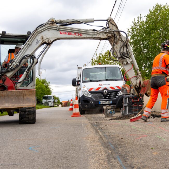 génie civil tranchée traditionnelle - Odéon Réseaux