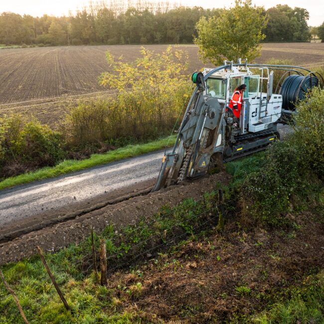 tranchées mécanisées - Odéon Réseaux