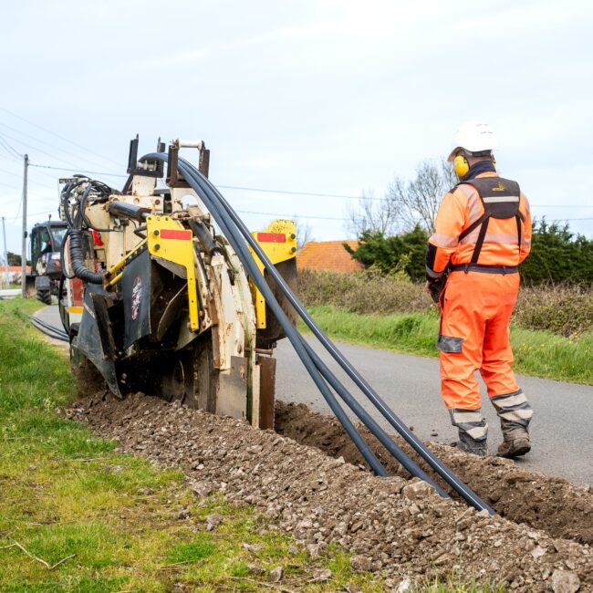 tranchées mécanisées - Odéon Réseaux